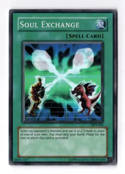 Soul Exchange SDY-041 Unlimited Super Rare Holo Vintage YuGiOh Card NM - Image 1