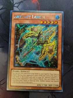 Yugioh Rarity Collection 25th - Artifact Lancea RA01-EN006 Platinum Secret Rare - Image 1