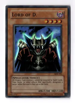 Lord of D SDK-041 Unlimited Super Rare Starter Kaiba Holo Vintage YuGiOh Card NM - Image 1