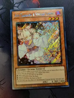 Yugioh! Ash Blossom & Joyous Spring - RA01-EN008 - Platinum Secret Rare - 1st Ed - Image 1