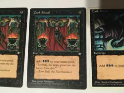 3X MTG DARK RITUAL 2X ICE AGE 1X 5TH ED / SP / WRONGWAY052 - Image 3