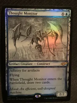 MTG - 1x Thought Monitor - Foil Showcase - Modern Horizons 2 NM - Image 1