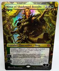 ONE 2020 Magic the Gathering "Nissa of Shadowed Boughs" holo card. Pack fresh! - Image 3
