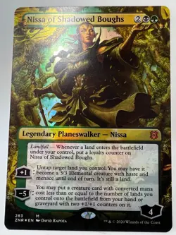 ONE 2020 Magic the Gathering "Nissa of Shadowed Boughs" holo card. Pack fresh! - Image 4