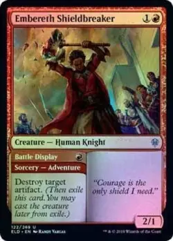 Embereth Shieldbreaker (122/269) - Throne of Eldraine - Uncommon (Foil) - Image 1