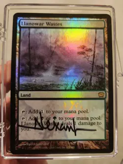 Llanowar Wastes - FOIL - ARTIST SIGNED - Rob Alexander - Image 1