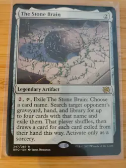 MTG The Stone Brain 247 The Brothers' War M/NM Free UK P&P - Image 1