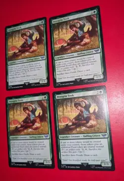MTG 4 x Lord Of The Rings Uncommon PEREGRIN TOOK NM - Image 1