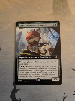 MTG FDN Loot, Extravagant Explorer Extended Art NM - Image 1