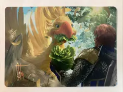 Gysahl Greens Gold Stamped Art Card - FINAL FANTASY 10/53 NM MTG Gold Art Signed - Image 1