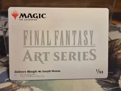 01 Delivery Moogle Art Series GOLD STAMPED Card 1/53 Final Fantasy MTG Magic FIN - Image 2
