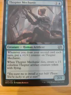 MTG Thopter Mechanic (Foil) 068 The Brothers' War M/NM Free UK P&P - Image 1