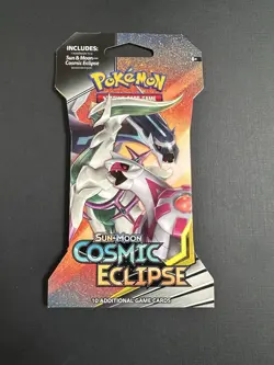 Pokemon TCG Cosmic Eclipse Sleeved Booster Pack. Arceus/Dialga/Palkia Artwork - Image 1