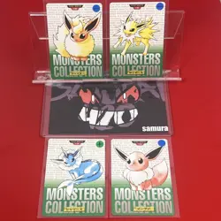 4set EX+~NM) Pokemon Card Carddas-Series Eevee Evo. Set Japanese Flareon Jolteon - Image 1