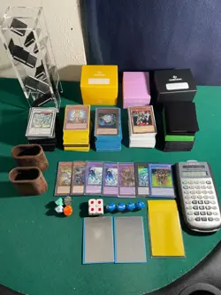 YuGioh Random Lot-Modern/Edison/Goat- 5 Decks + Accessories - Bids at $0.01!!! - Image 1