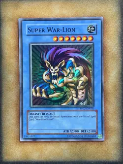 Yugioh Super War-Lion PP02-EN001 Super Rare LP - Image 1