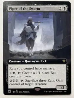 Piper of the Swarm (Extended Art) - MTG Throne of Eldraine - Image 1