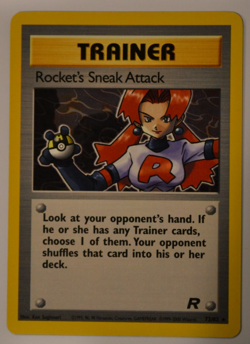 Rocket's Sneak Attack (72/82) Non Holo Team Rocket Set Rare Pokemon Card NM - Image 1