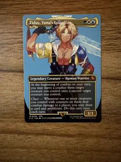Magic the Gathering Tidus Yuna's Guardian Final Fantasy Borderless Card 0205 - Image 1