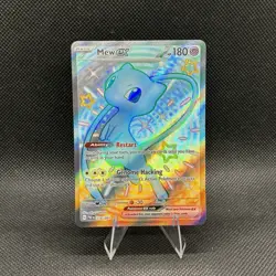 (NM) Mew ex 216/091 SV: Paldean Fates Holo Shiny Ultra Rare Pokemon Card - Image 1