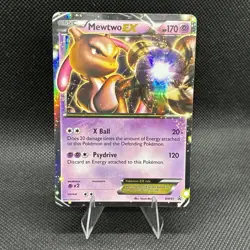 (LP) Mewtwo EX BW45 Black & White Holo Rare Mid-ERa Pokemon Card - Image 1