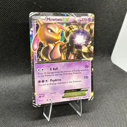 (LP) Mewtwo EX BW45 Black & White Holo Rare Mid-ERa Pokemon Card - Image 4
