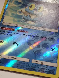 REVERSE HOLO Froakie 21/131 LP / VLP - Forbidden Light Pokemon Card Ken Sugimori - Image 2