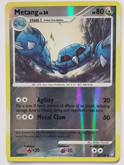REVERSE HOLO Metang 64/146 VLP - Legends Awakened Pokemon Card Midori Harada Art - Image 1