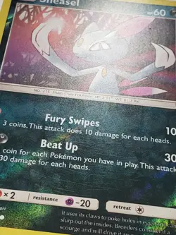 REVERSE HOLO Sneasel 86/168 LP - Celestial Storm Pokemon Card - Ken Sugimori Art - Image 2