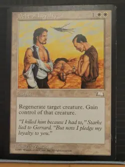 mtg DEBT OF LOYALTY LP Weatherlight Reserve List -Argo- - Image 1