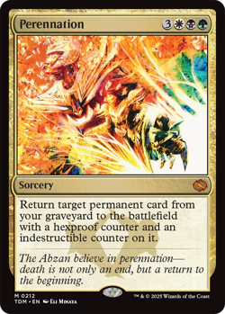 Perennation 0212 ~ Mythic NM MTG Tarkir Dragonstorm - Image 1
