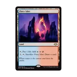 WOTC MtG Modern Horizons Fiery Islet (R) NM - Image 1