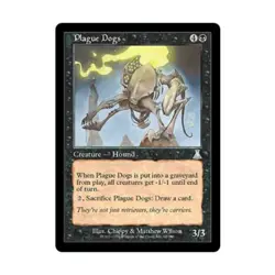 WOTC MtG Urza's Destiny Plague Dogs (U) (Foil) NM - Image 1