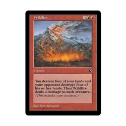WOTC MtG Portal 2nd Age Wildfire (R) NM - Image 1