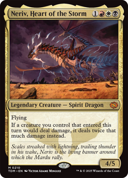 Neriv, Heart of the Storm 0210 ~ **FOIL** Mythic NM MTG Tarkir Dragonstorm - Image 1