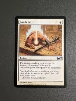 MTG | Condemn | 2011 | Magic Card | White | Uncommon - Image 1