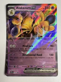 Pokemon Black Star Promo - Alakazam Ex - SVP050 - Error No Star Holo Card NM - Image 4