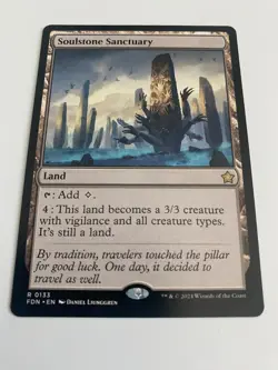 Foundations Soulstone Sanctuary #133 MTG Magic The Gathering NM Rare Card - Image 1
