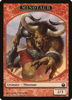 4x Minotaur Token - NM/LP - Theros Block - SPARROW MAGIC mtg - Image 1