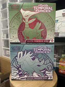 Pokemon Scarlet & Violet Temporal Forces Elite Trainer Box ETB Sealed 2 x Boxes - Image 1