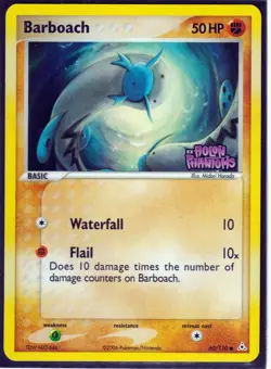 2006 POKEMON BARBOACH 60/110 EX HOLON PHANTOMS -REVERSE HOLO- STAMPED NM - Image 1