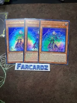 Yugioh!-(x3)-Tearlaments Reinoheart-Ultra Rare-1st Ed-pote-en015-(VLP/LP) - Image 1