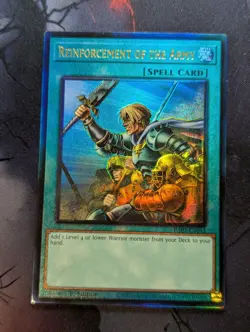 Yugioh Reinforcement of the Army RA01-EN051 Ultimate Rare 1st Ed NM - Image 1