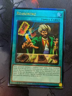 Reasoning RA01-EN052 Prismatic Ultimate Rare Yugioh 25th Anniv Rarity Collection - Image 1