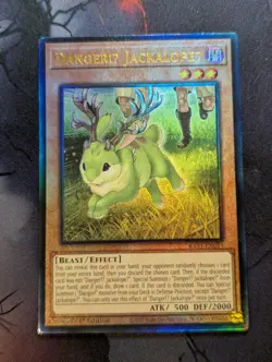 YuGiOh Danger!U JackalopeU Ultimate Rare 1st Edition RA01-EN013 - Image 1