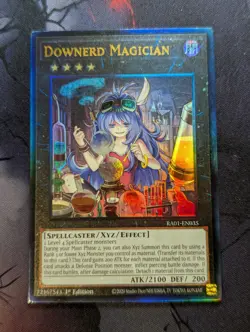 Yugioh Downerd Magician RA01-EN035 Prismatic Ultimate Rare 1st Edition NM - Image 1