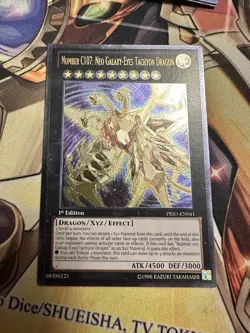 Number C107: Neo Galaxy-Eyes Tachyon Dragon PRIO-EN041 Ultimate LP 1st Ed Yugioh - Image 1