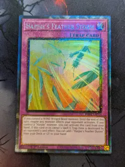 YUGIOH COLLECTOR'S Rare RA01-EN073 Harpie's Feather Storm 1st Edition NM - Image 1