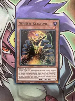ROTD-EN029 Nemeses Keystone Super Rare 1st Edition NM Yugioh Card - Image 1