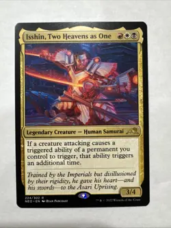 Isshin, Two Heavens as One #224 Kamigawa Neon Dynasty Magic: The Gathering Card - Image 1